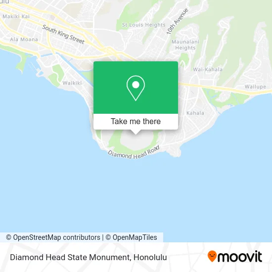 Diamond Head State Monument map