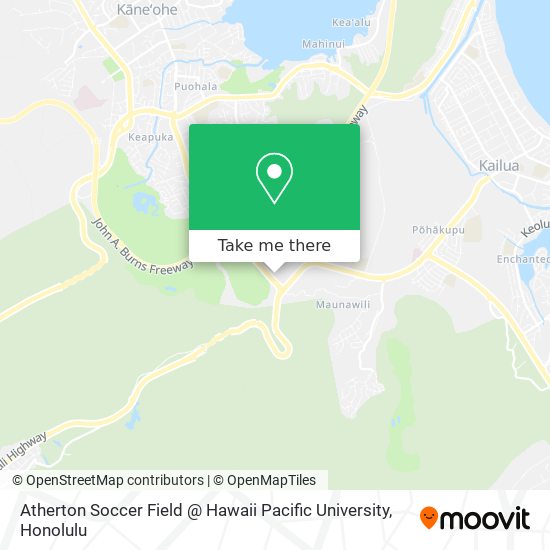 Mapa de Atherton Soccer Field @ Hawaii Pacific University