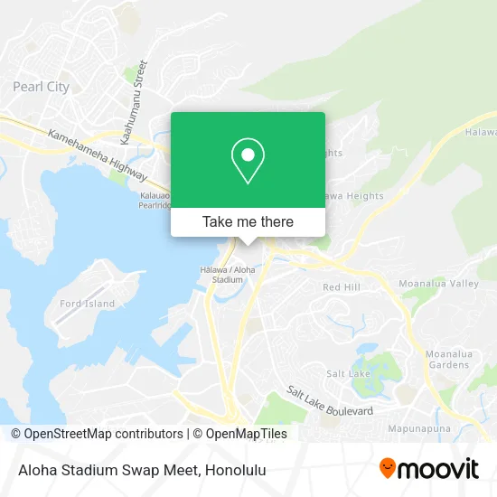 Mapa de Aloha Stadium Swap Meet
