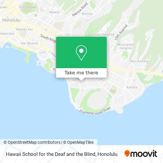 Hawaii School for the Deaf and the Blind map