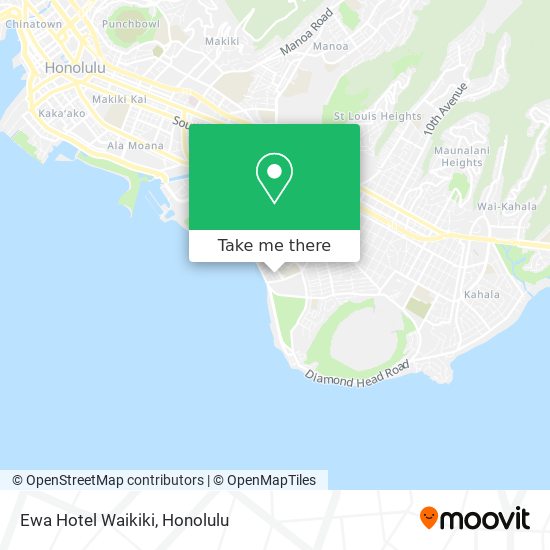 Ewa Hotel Waikiki map