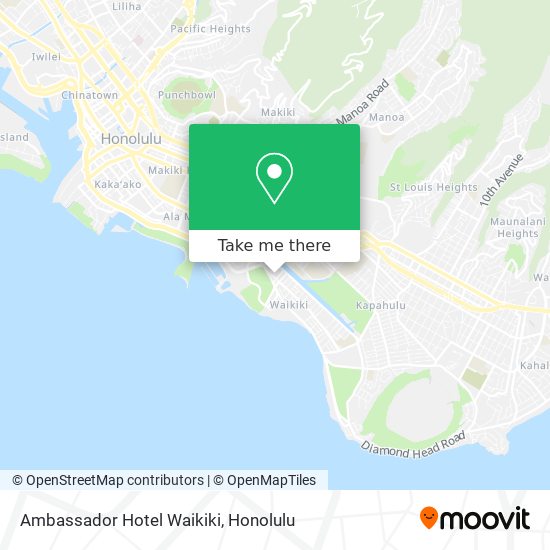 Mapa de Ambassador Hotel Waikiki