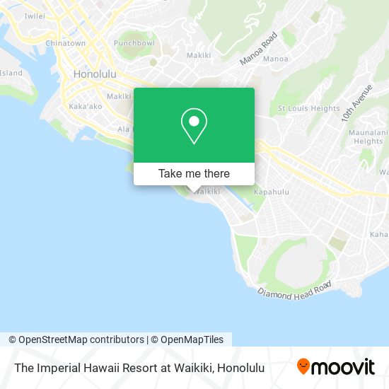 The Imperial Hawaii Resort at Waikiki map