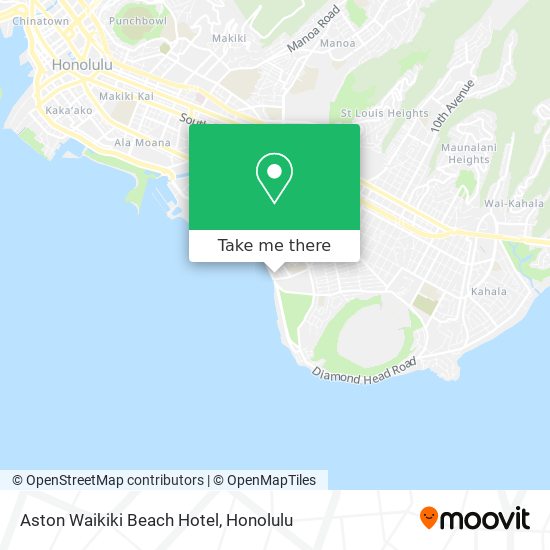 Aston Waikiki Beach Hotel map