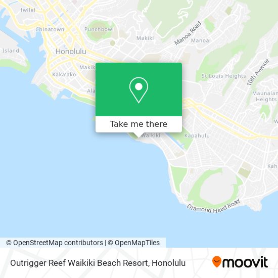 Mapa de Outrigger Reef Waikiki Beach Resort