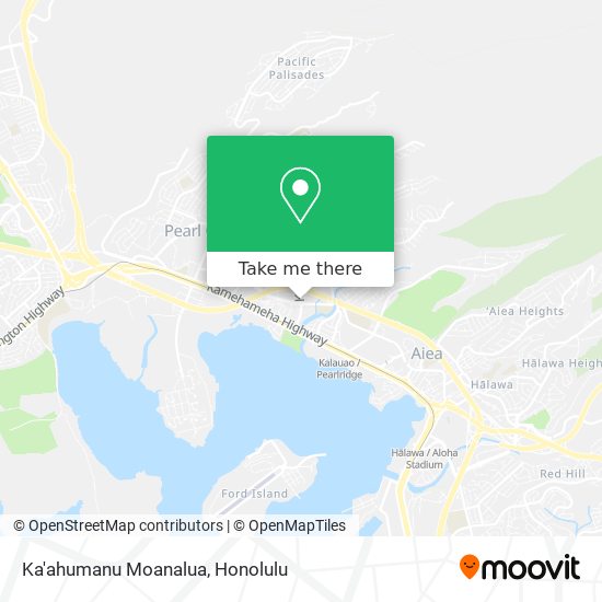 Ka'ahumanu Moanalua map