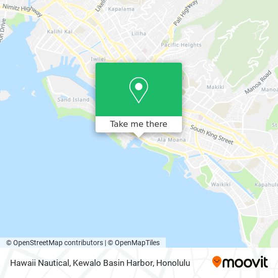 Hawaii Nautical, Kewalo Basin Harbor map