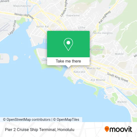 Pier 2 Cruise Ship Terminal map