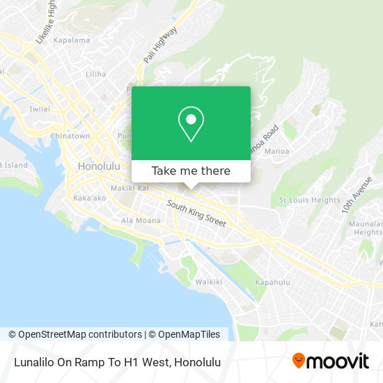 Mapa de Lunalilo On Ramp To H1 West