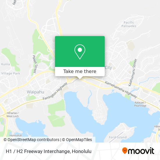 Mapa de H1 / H2 Freeway Interchange