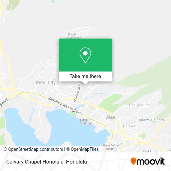 Calvary Chapel Honolulu map