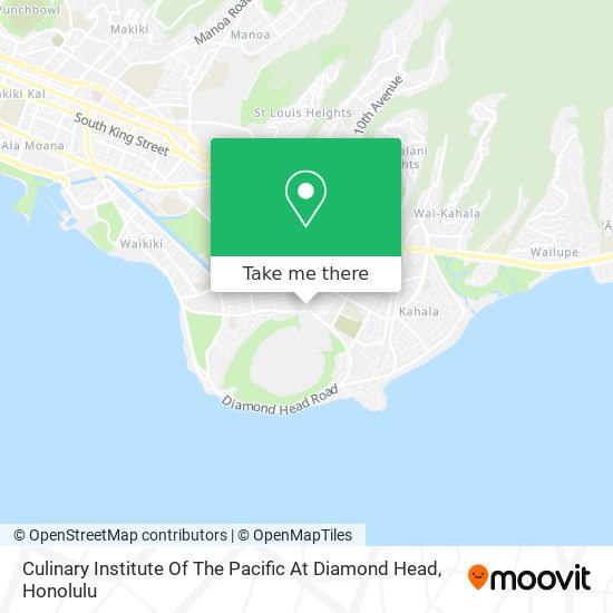 Mapa de Culinary Institute Of The Pacific At Diamond Head