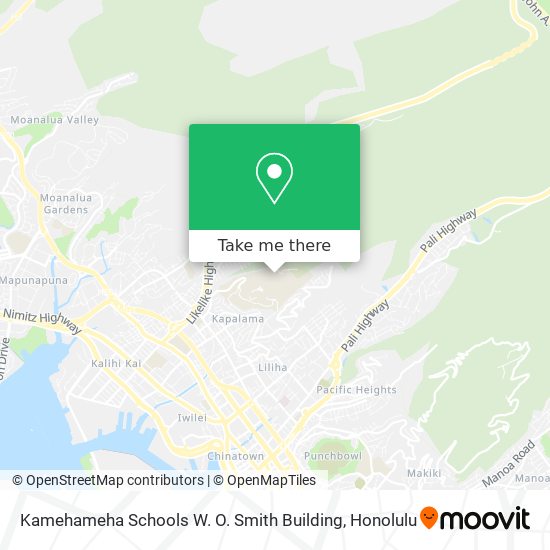 Kamehameha Schools W. O. Smith Building map
