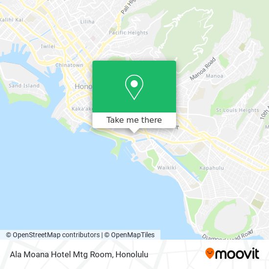 Mapa de Ala Moana Hotel Mtg Room