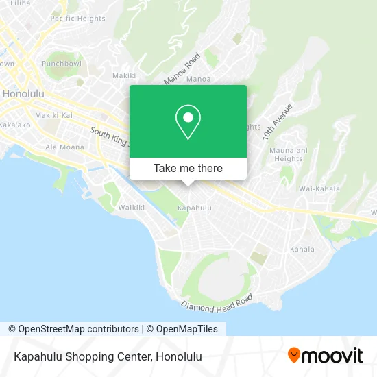 Kapahulu Shopping Center map