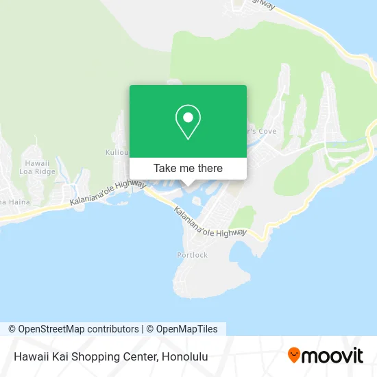 Hawaii Kai Shopping Center map