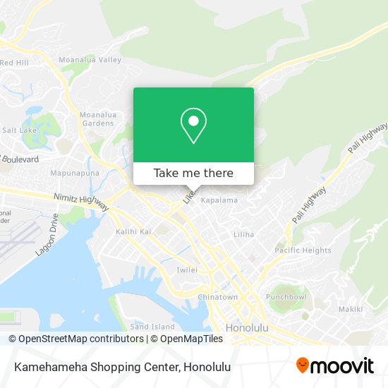 Kamehameha Shopping Center map