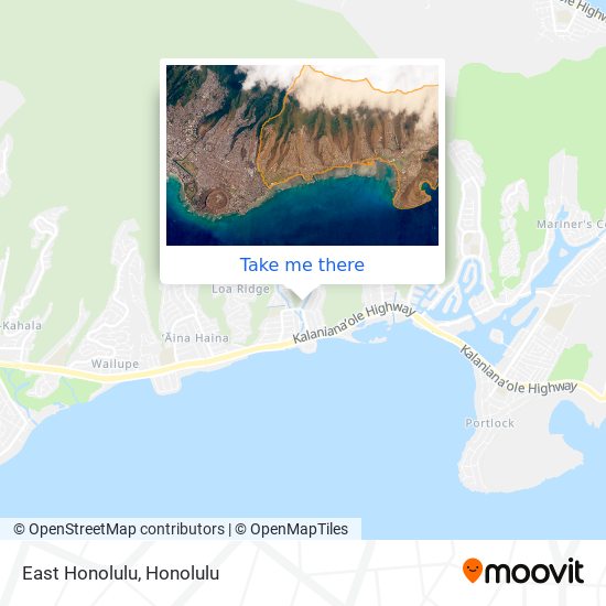 East Honolulu map