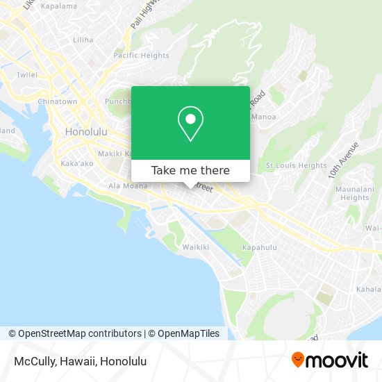 McCully, Hawaii map