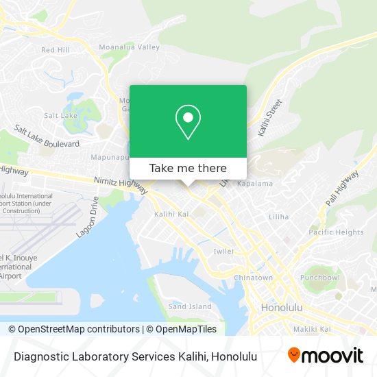 Mapa de Diagnostic Laboratory Services Kalihi