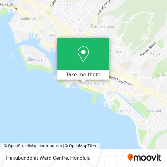 Mapa de Hakubundo at Ward Centre