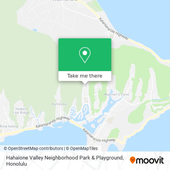 Hahaione Valley Neighborhood Park & Playground map