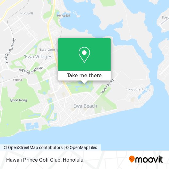 Hawaii Prince Golf Club map