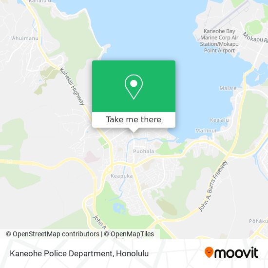 Kaneohe Police Department map