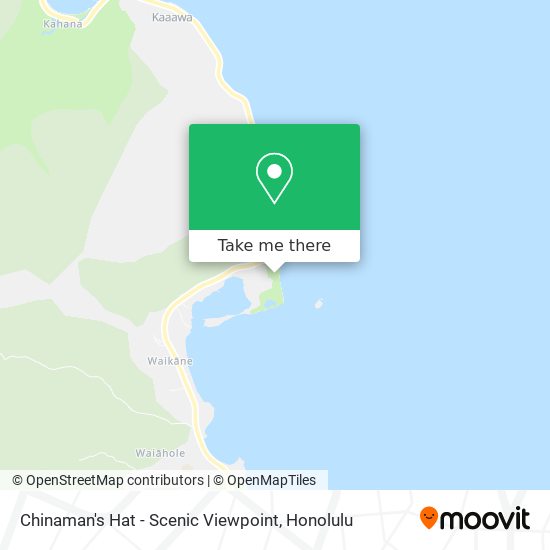 Chinaman's Hat - Scenic Viewpoint map