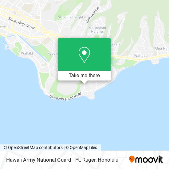 Hawaii Army National Guard - Ft. Ruger map