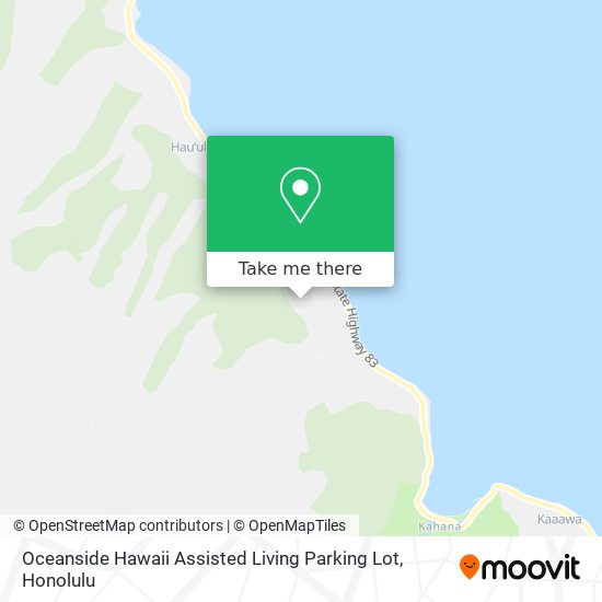 Mapa de Oceanside Hawaii Assisted Living Parking Lot