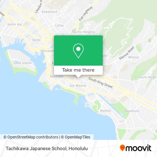 Mapa de Tachikawa Japanese School