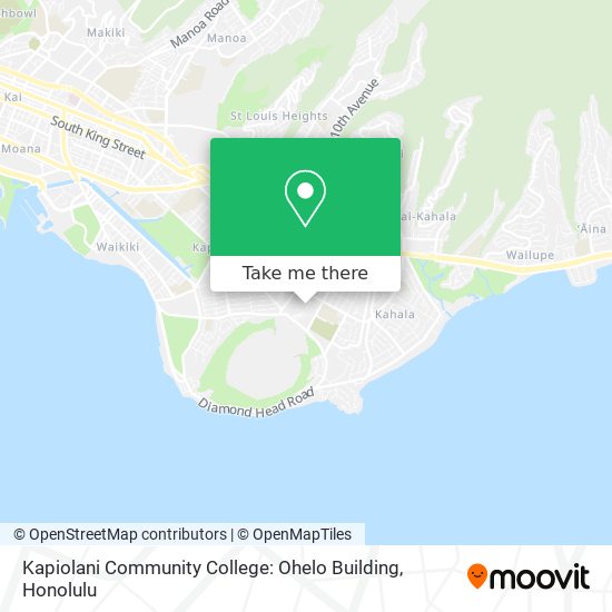 Kapiolani Community College: Ohelo Building map