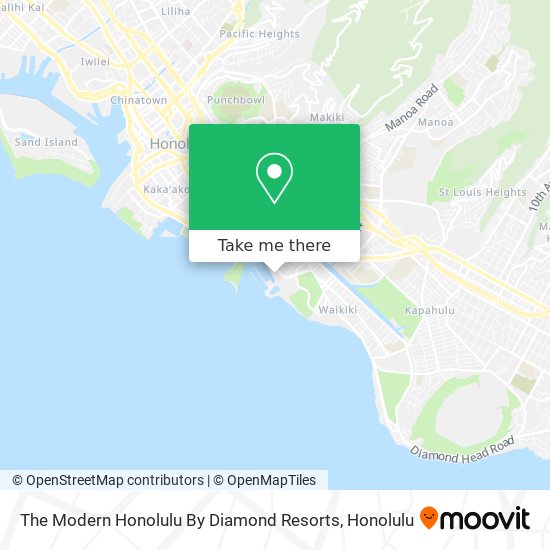 The Modern Honolulu By Diamond Resorts map