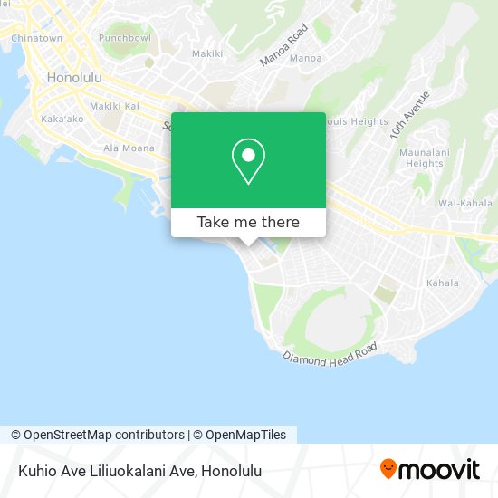 Kuhio Ave Liliuokalani Ave map