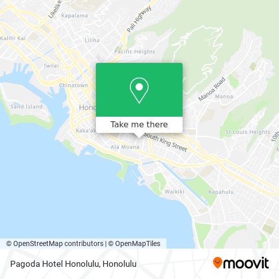 Pagoda Hotel Honolulu map