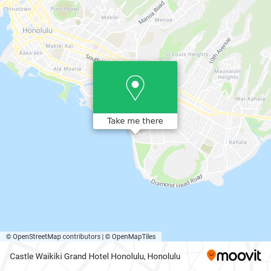 Mapa de Castle Waikiki Grand Hotel Honolulu