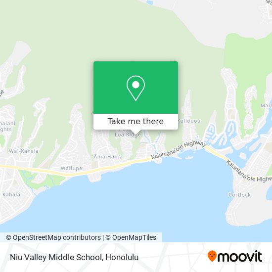 Niu Valley Middle School map