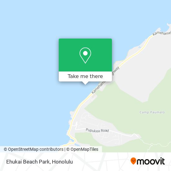 Ehukai Beach Park map