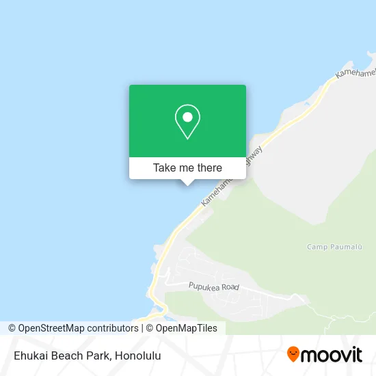 Ehukai Beach Park map