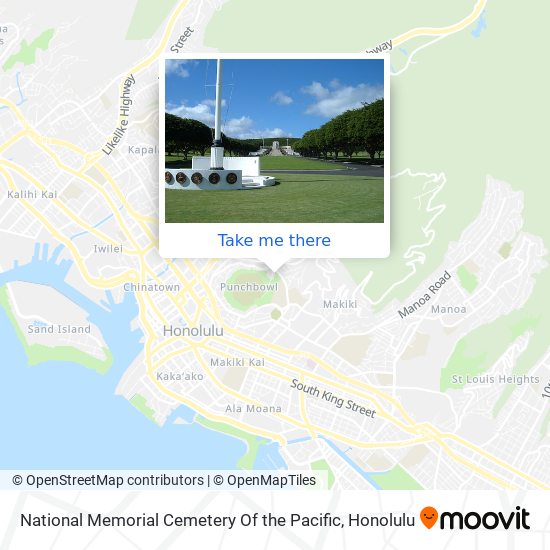 National Memorial Cemetery Of the Pacific map