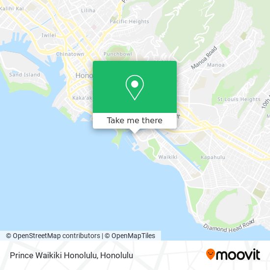 Prince Waikiki Honolulu map
