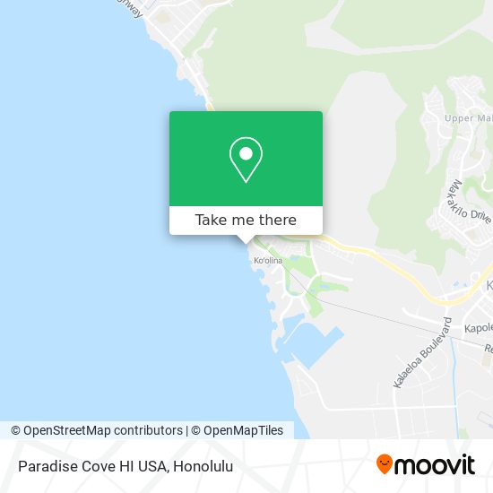 Mapa de Paradise Cove HI USA