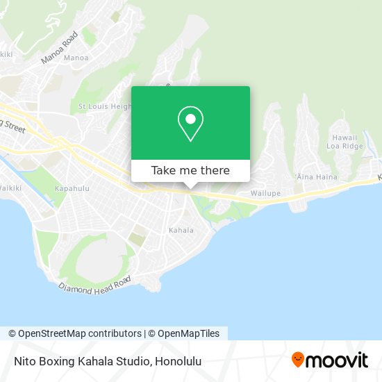 Nito Boxing Kahala Studio map