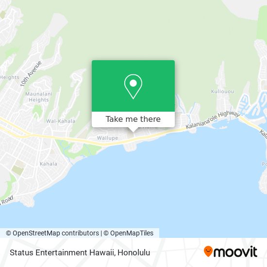 Status Entertainment Hawaii map