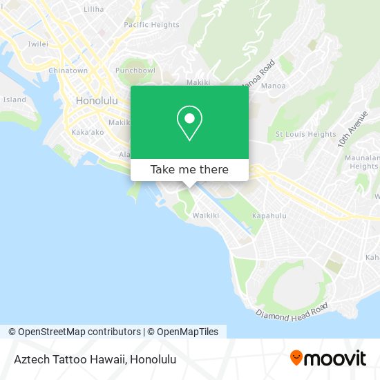 Aztech Tattoo Hawaii map