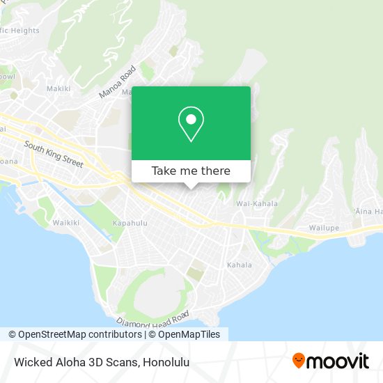 Wicked Aloha 3D Scans map