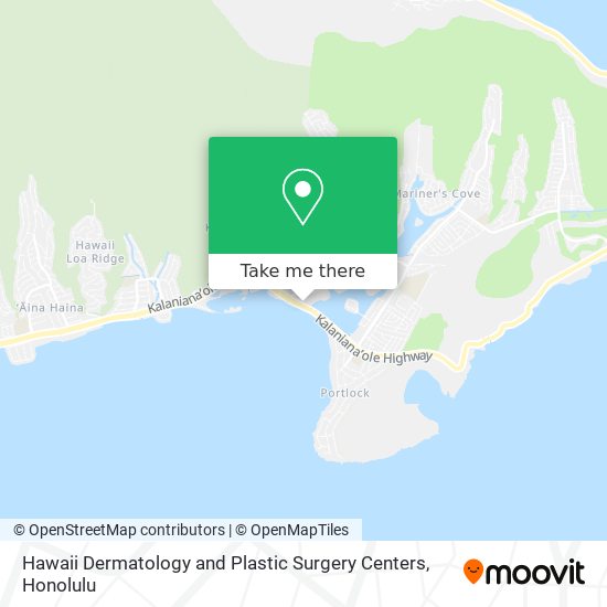 Mapa de Hawaii Dermatology and Plastic Surgery Centers