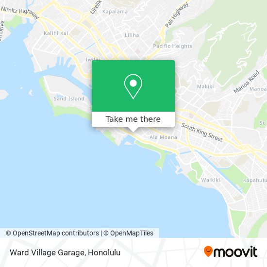 Ward Village Garage map
