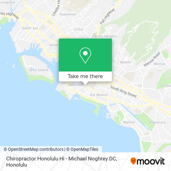 Mapa de Chiropractor Honolulu Hi - Michael Noghrey DC